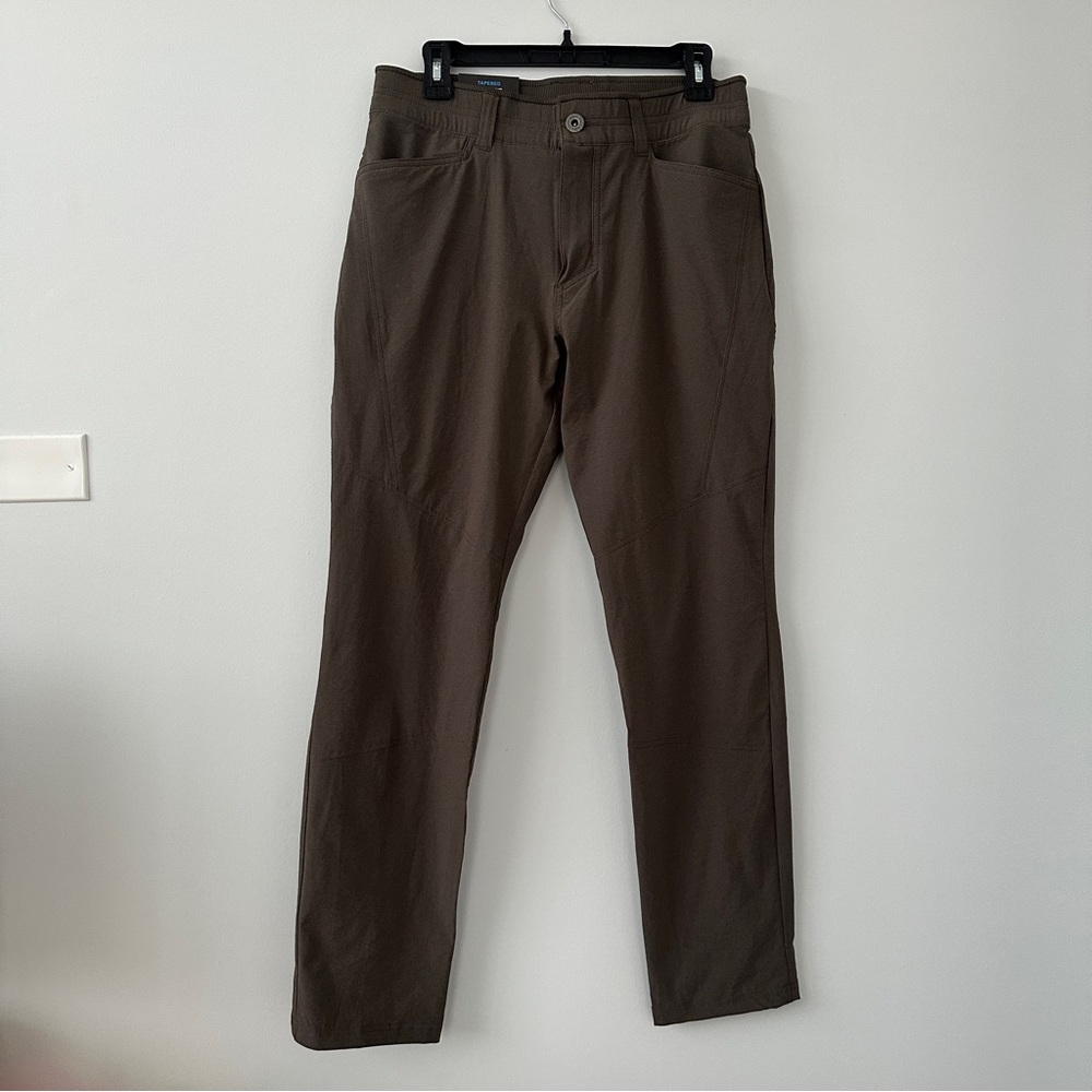 NWT Kuhl Deceptr Men’s 32x32 Burnt Olive Tapered Fit Brown Chinos Hiking Pants